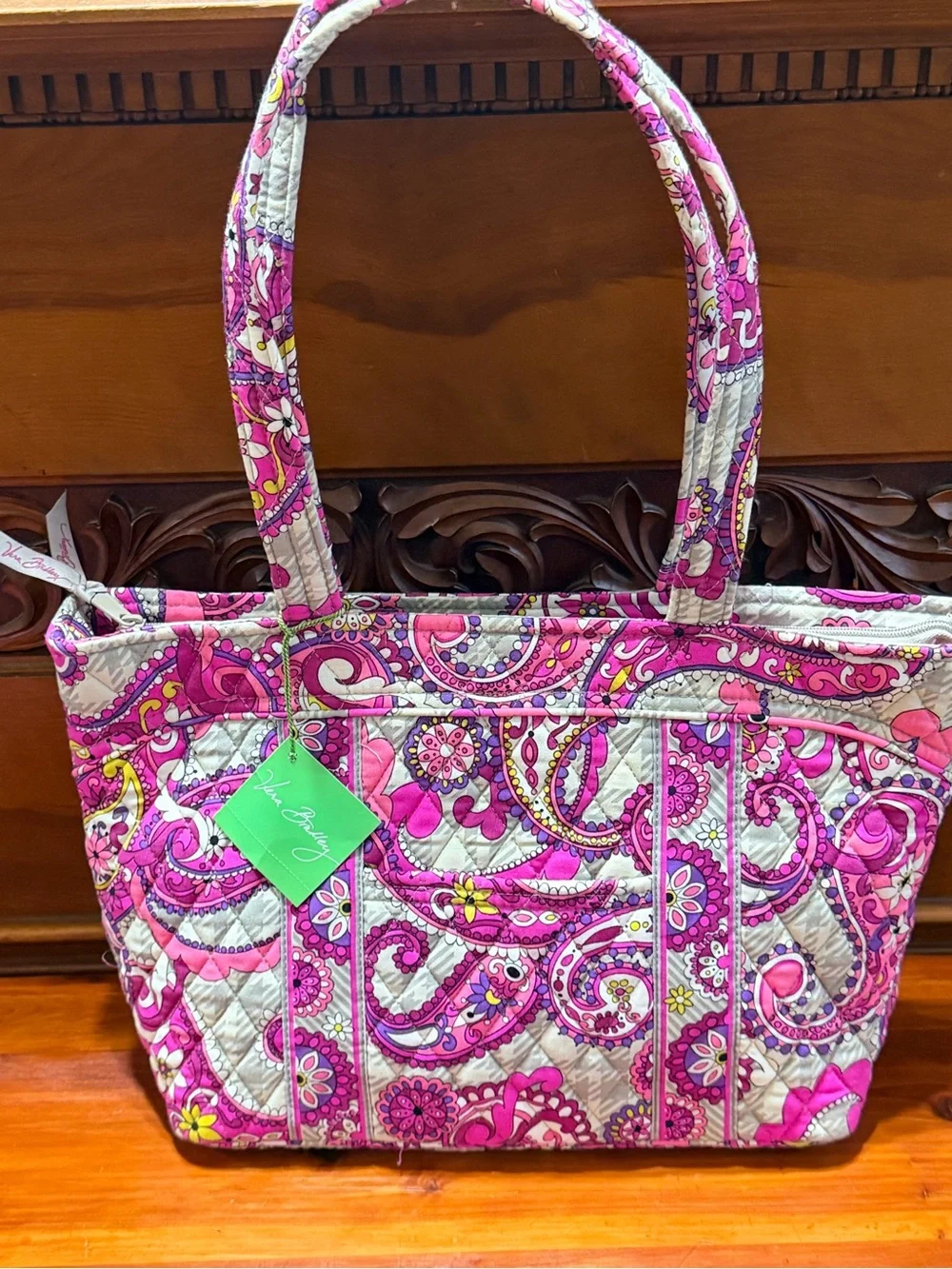 NWT Vera Bradley Set “Paisley Meets Plaid”Tote with 5 Matching Accessories